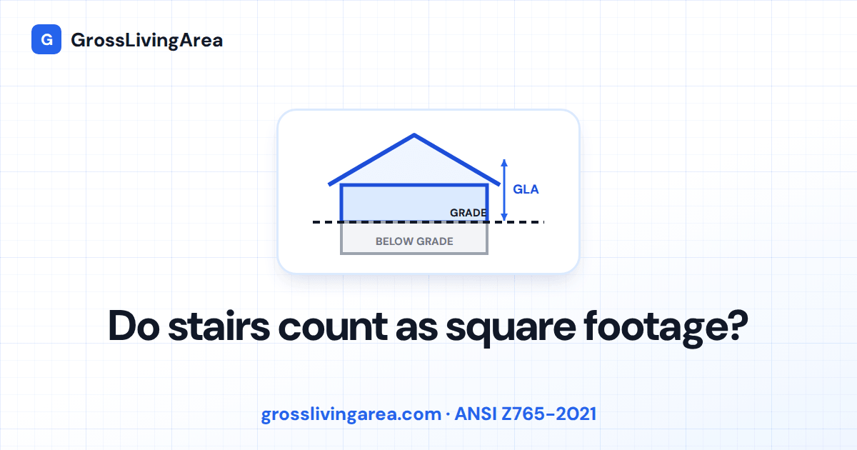 Do stairs count as square footage?