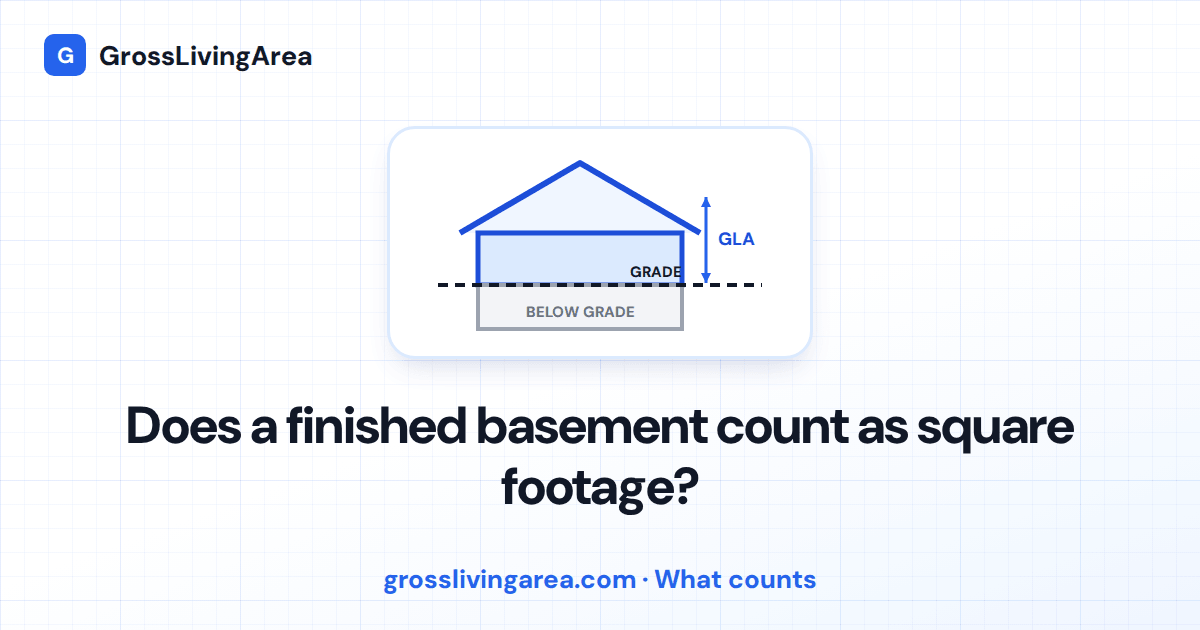 Does a finished basement count as square footage?