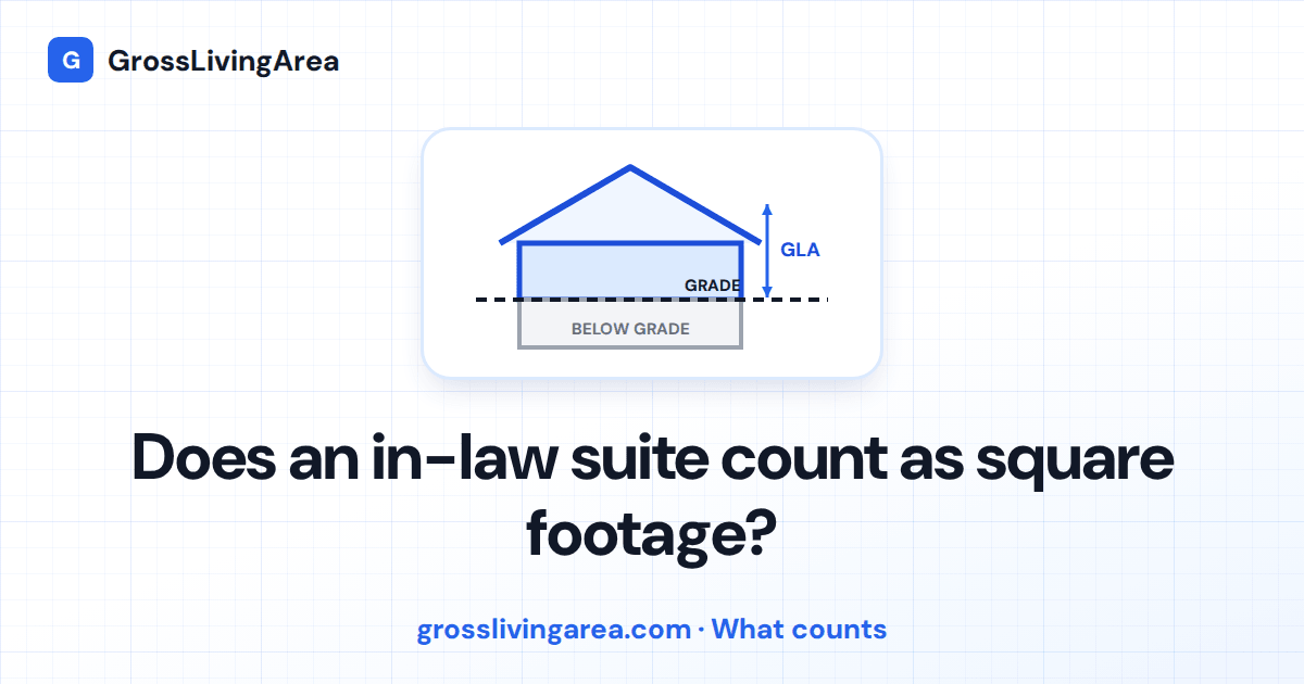 Does an in-law suite count as square footage?